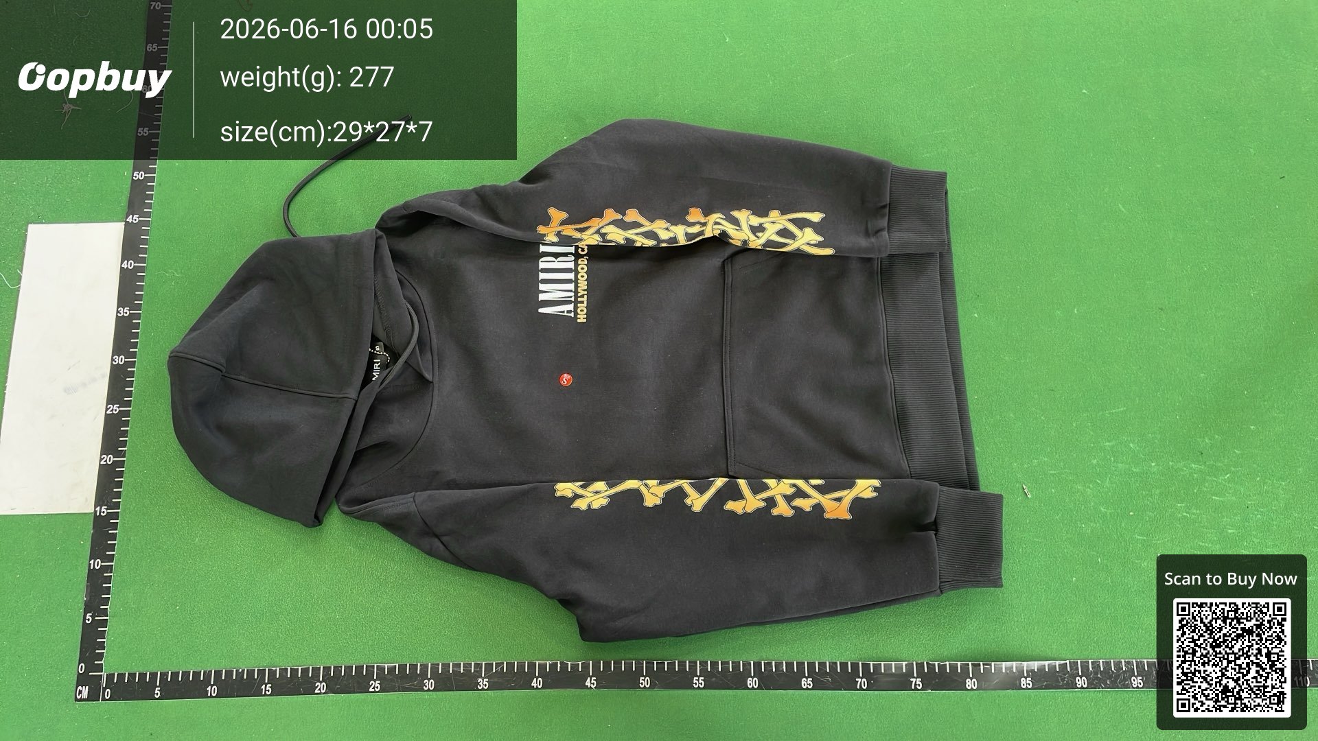 Foto QC 2 de Amiri Sweatpants Bone Print Olive
