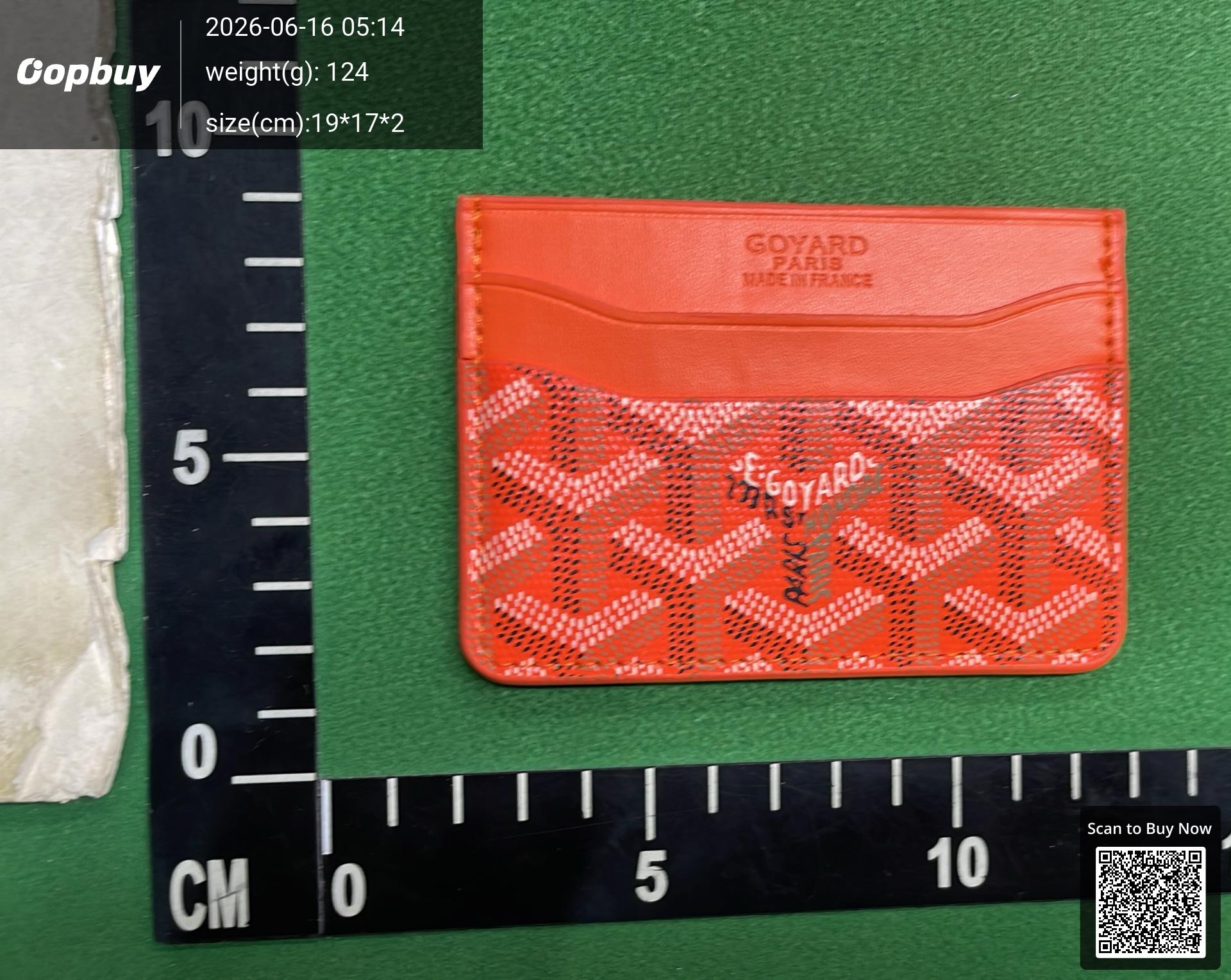Foto QC 5 de Goyard Saint Sulpice Card Holder Goyardine Blue