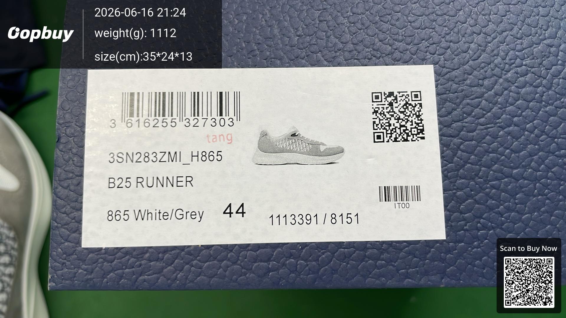 Foto QC 2 de Dior B25 Low Oblique Grey White 3SN259YXY_H560
