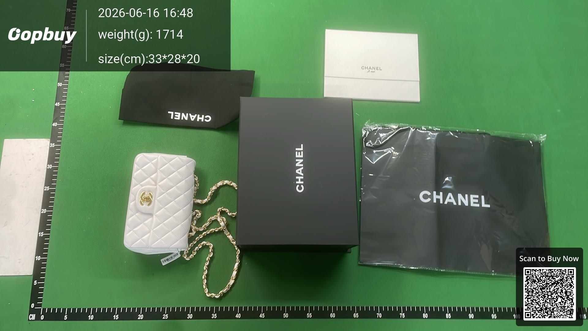 Foto QC 3 de Chanel Classic Flap 20 Black Lambskin