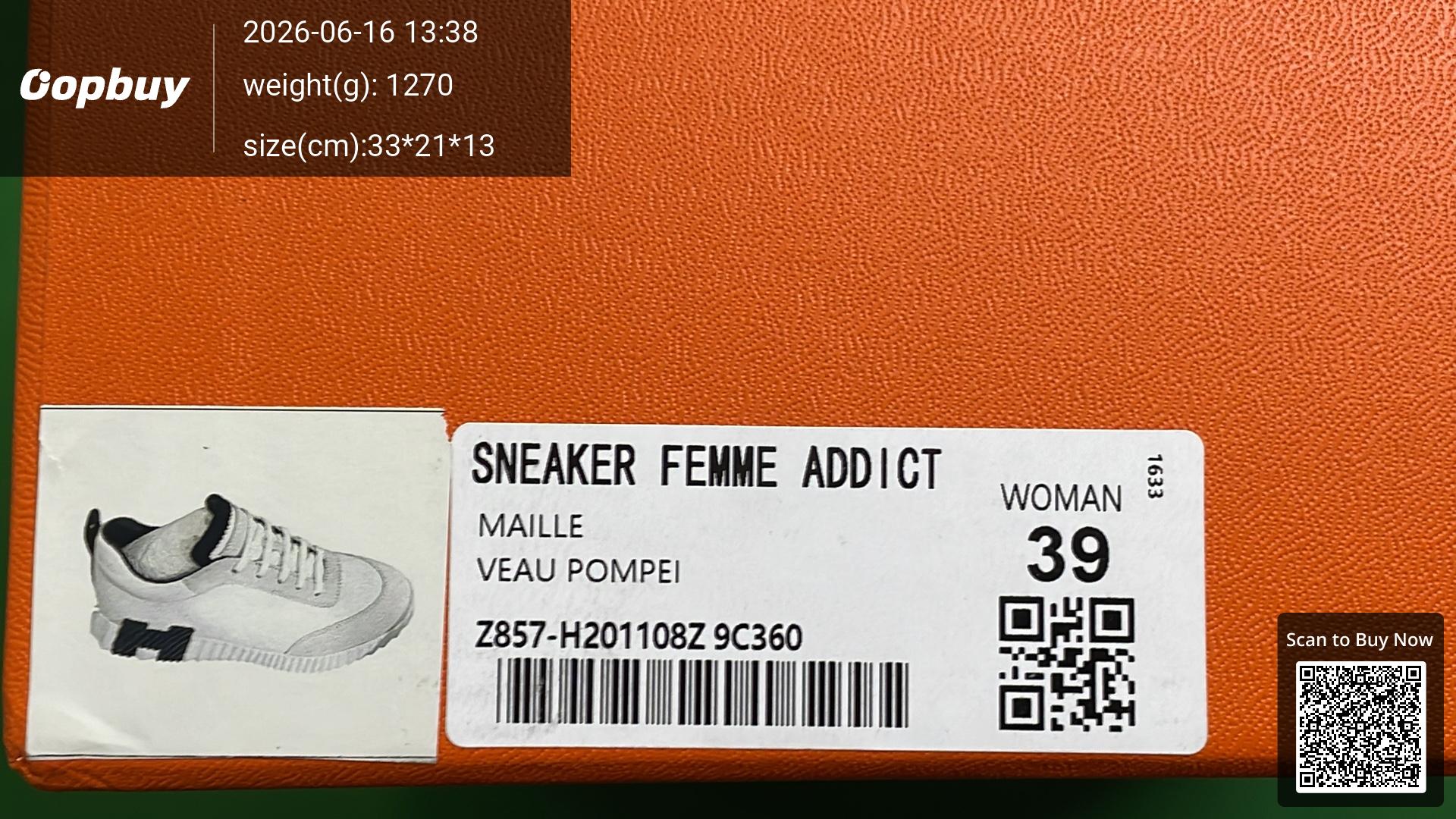 Foto QC 8 de Hermes Bouncing Low Black White