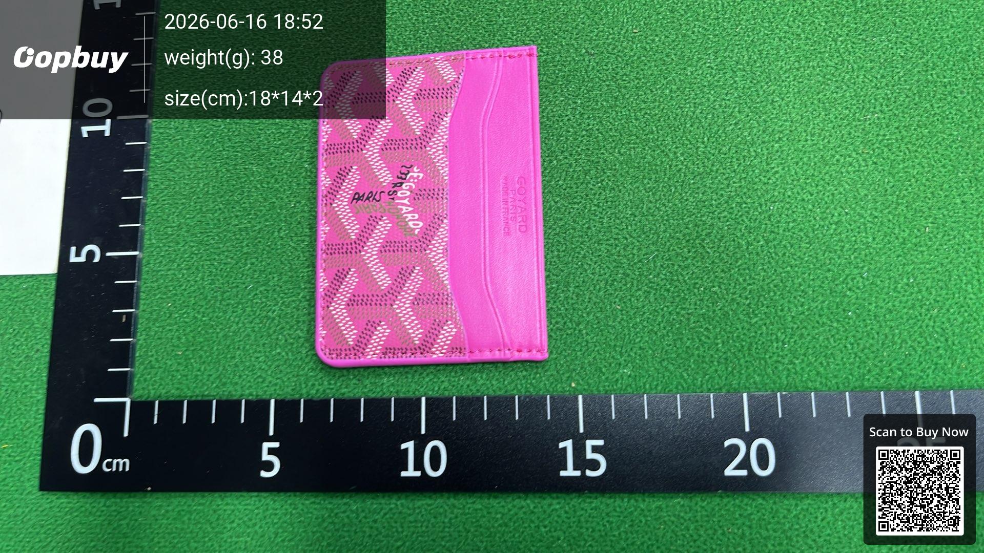 Foto QC 3 de Goyard Saint Sulpice Card Holder Goyardine Orange