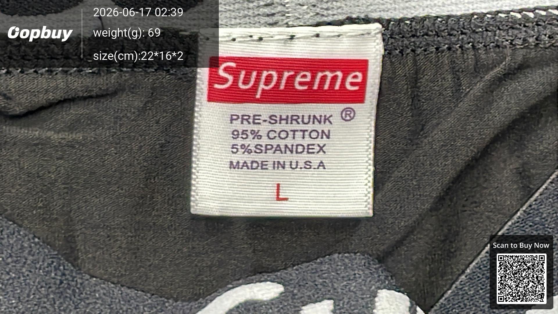 Foto QC 8 de Supreme Underwear Cotton Boxer Briefs Red