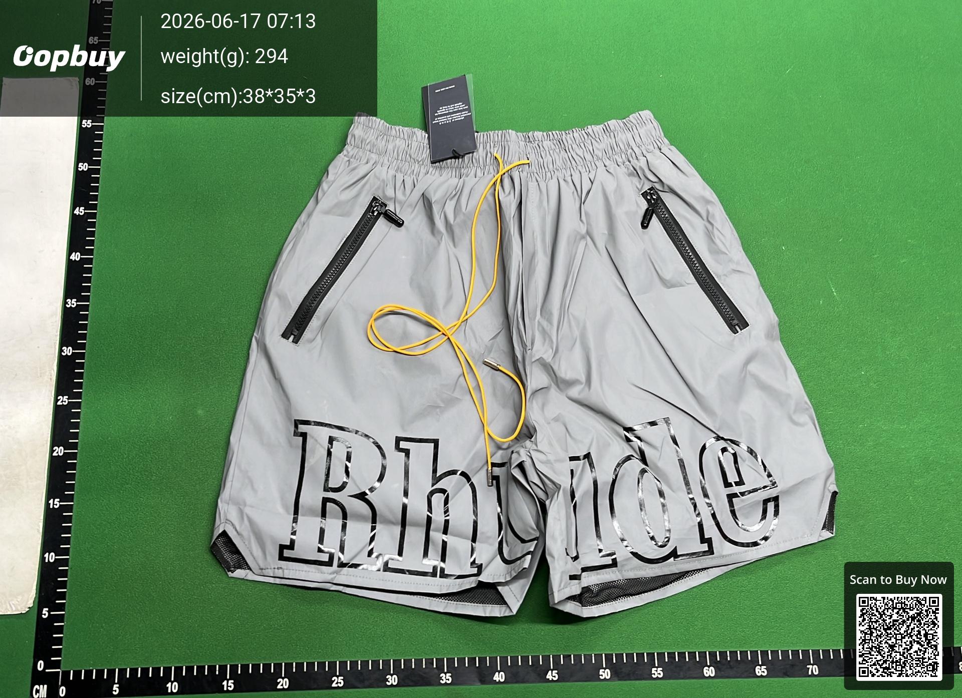 Foto QC 2 de Rhude Shorts Script Logo Knit Blue