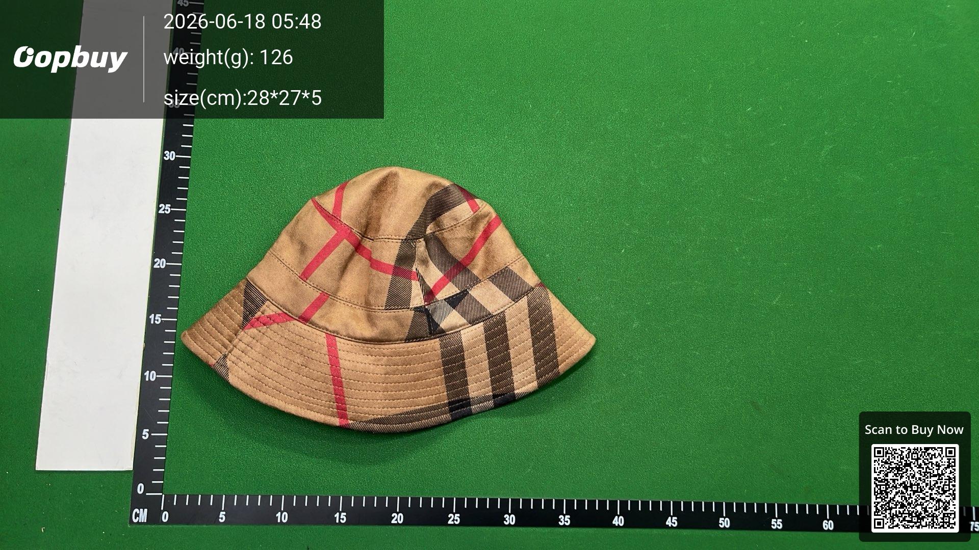 Foto QC 7 de Suede Plaid Bucket Hat Blue
