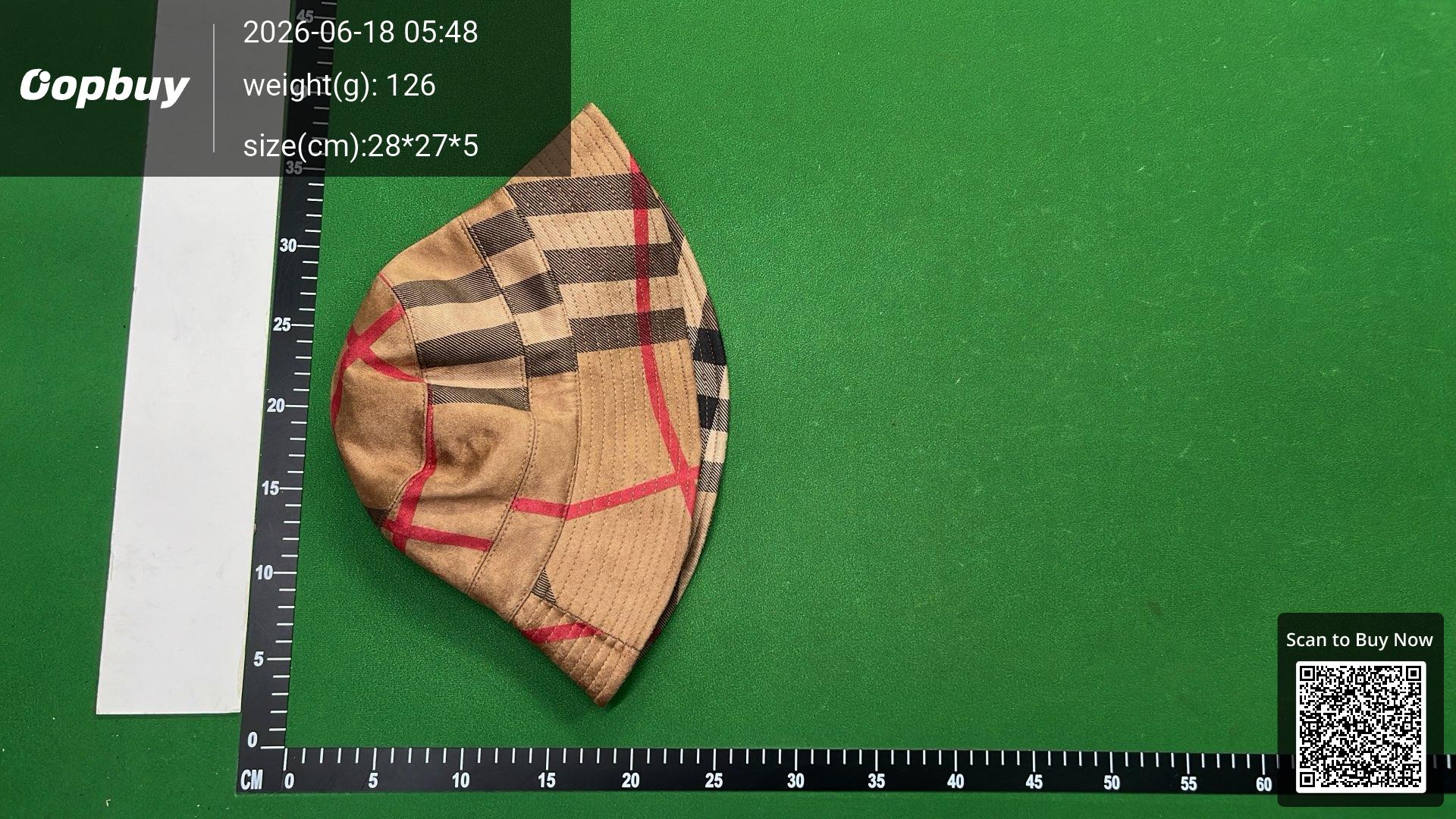 Foto QC 6 de Suede Plaid Bucket Hat Blue