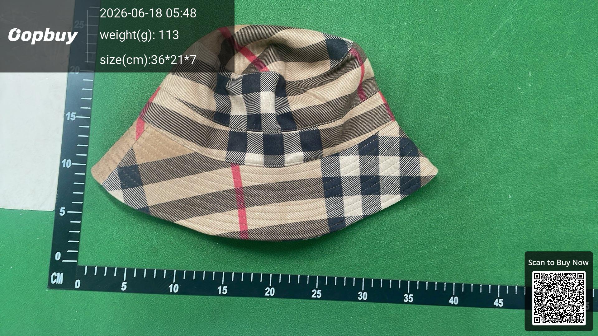 Foto QC 3 de Suede Plaid Bucket Hat Blue