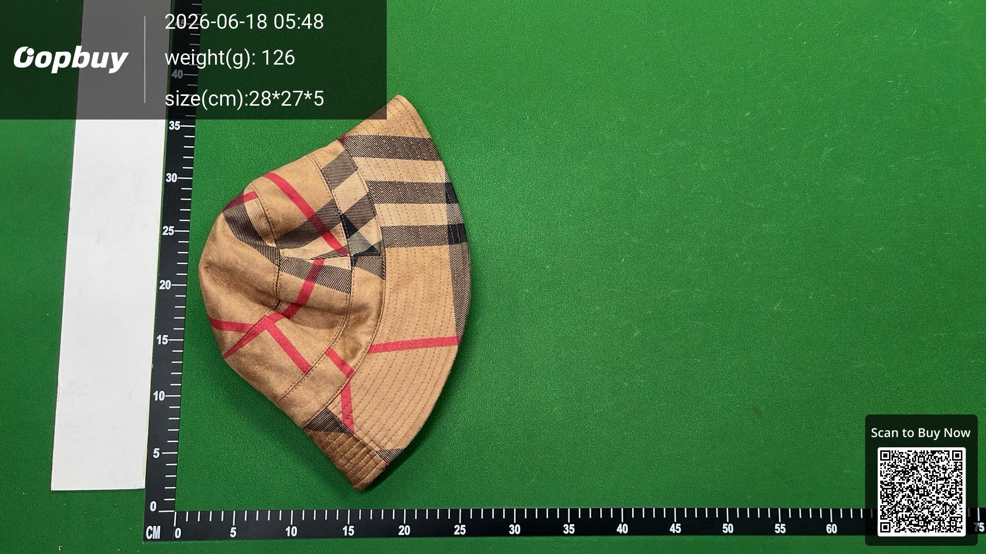 Foto QC 5 de Suede Plaid Bucket Hat Blue