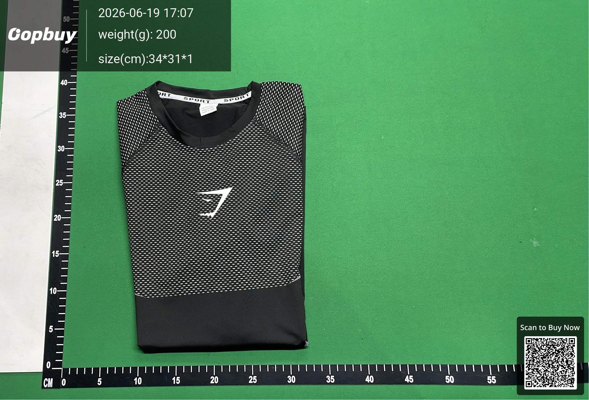 Foto QC 8 de Gymshark Onyx Seamless T-shirt Black