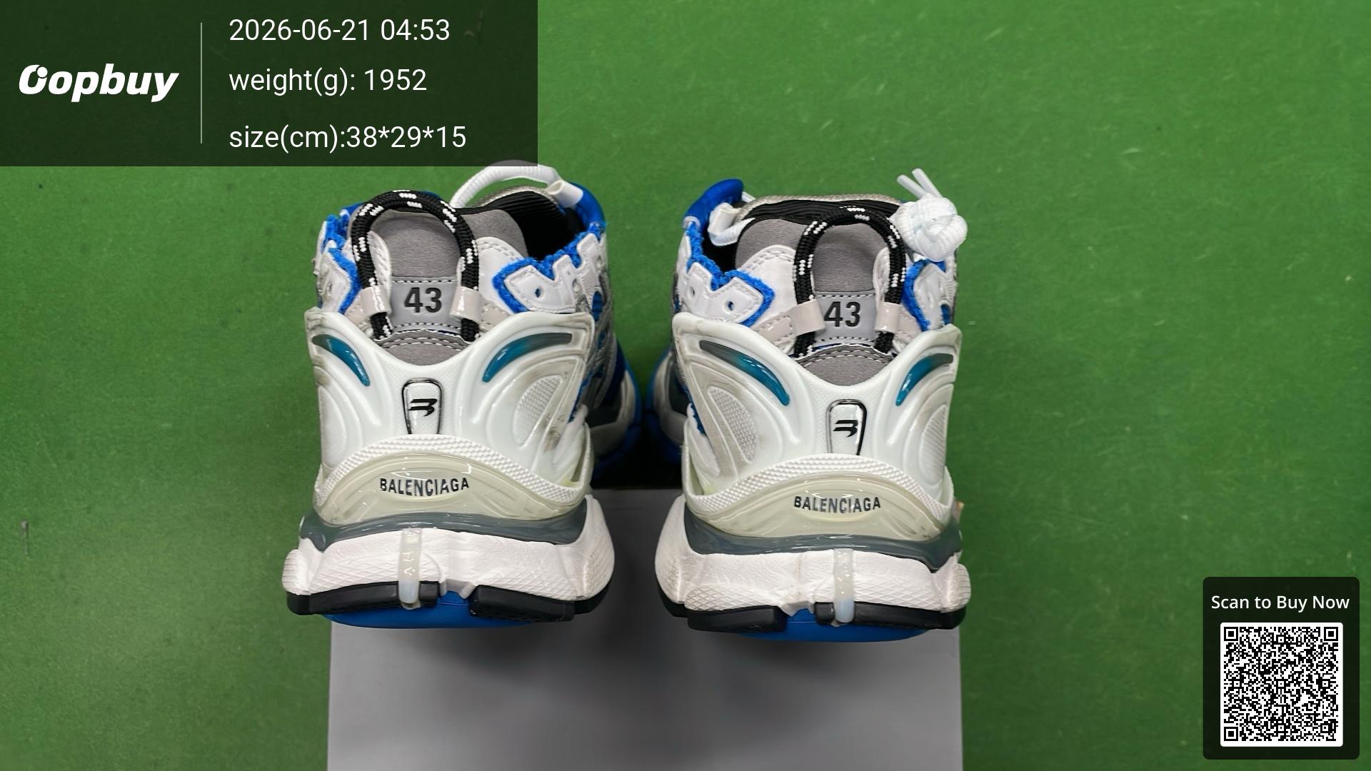 Foto QC 3 de Balenciaga Runner Low White Black Grey