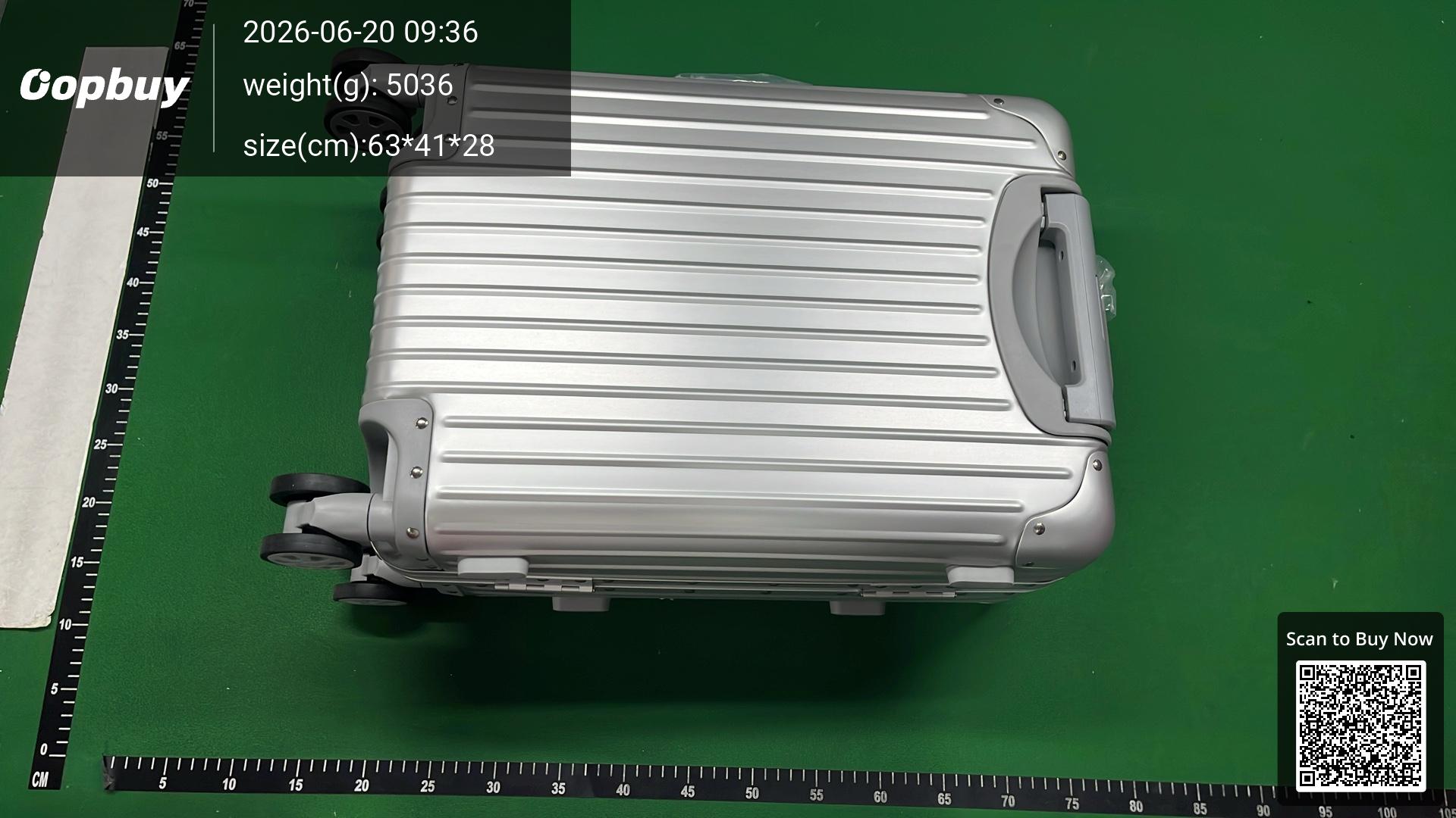 Foto QC 4 de Unbranded Aluminum Magnesium Alloy Suitcase 20 Inch Silver