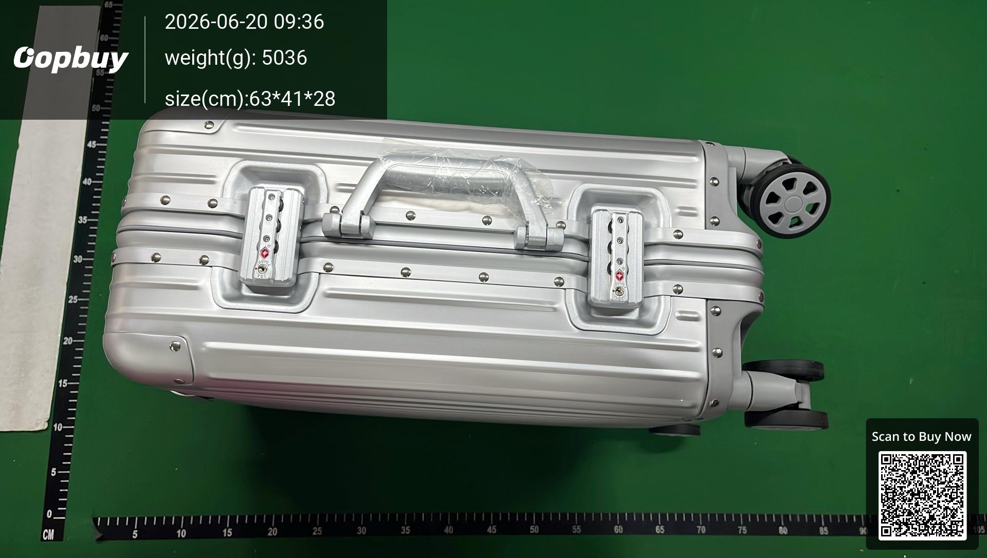 Foto QC 6 de Unbranded Aluminum Magnesium Alloy Suitcase 20 Inch Silver