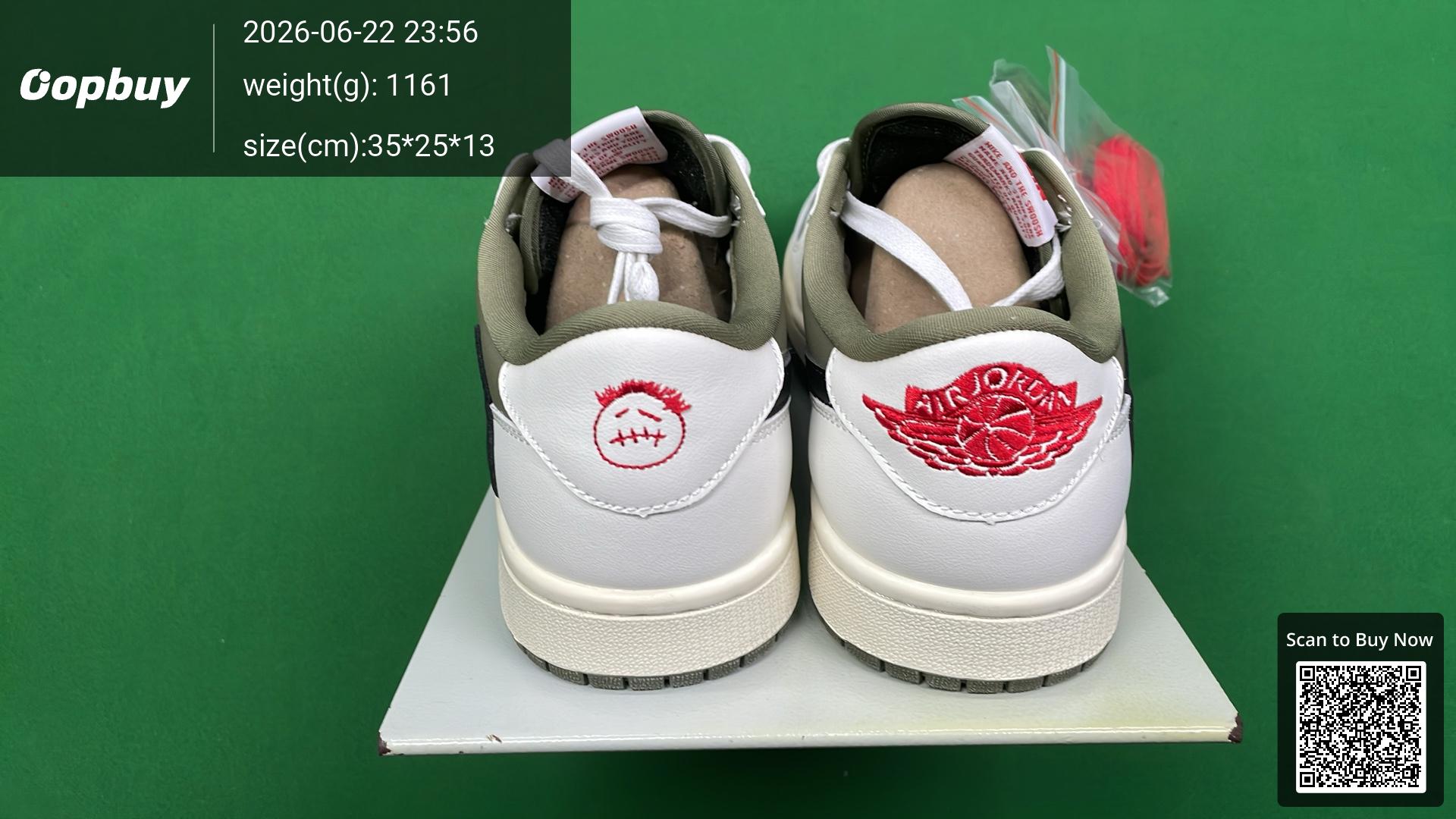 Foto QC 3 de Jordan 1 Retro Low OG SP Travis Scott Black Toe