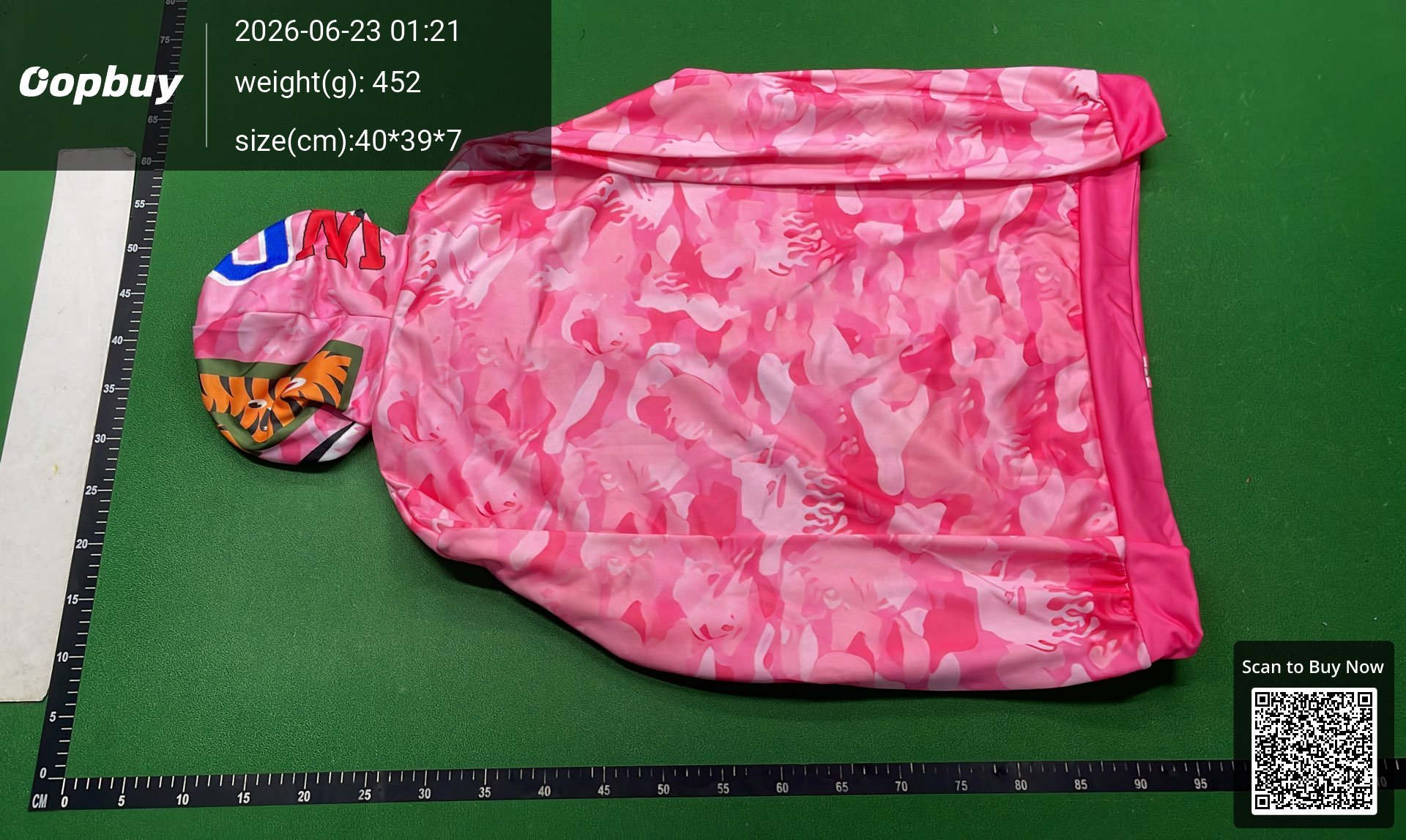 Foto QC 7 de Bape Shark Hoodie Full Zip Camo Grey