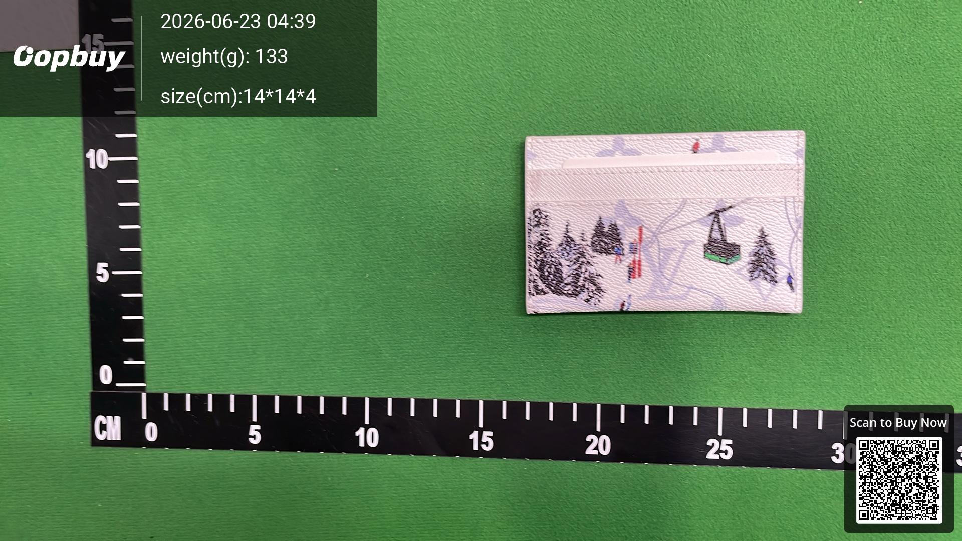 Foto QC 8 de Louis Vuitton Swim Double Card Holder Monogram Canvas Blue Lagoon
