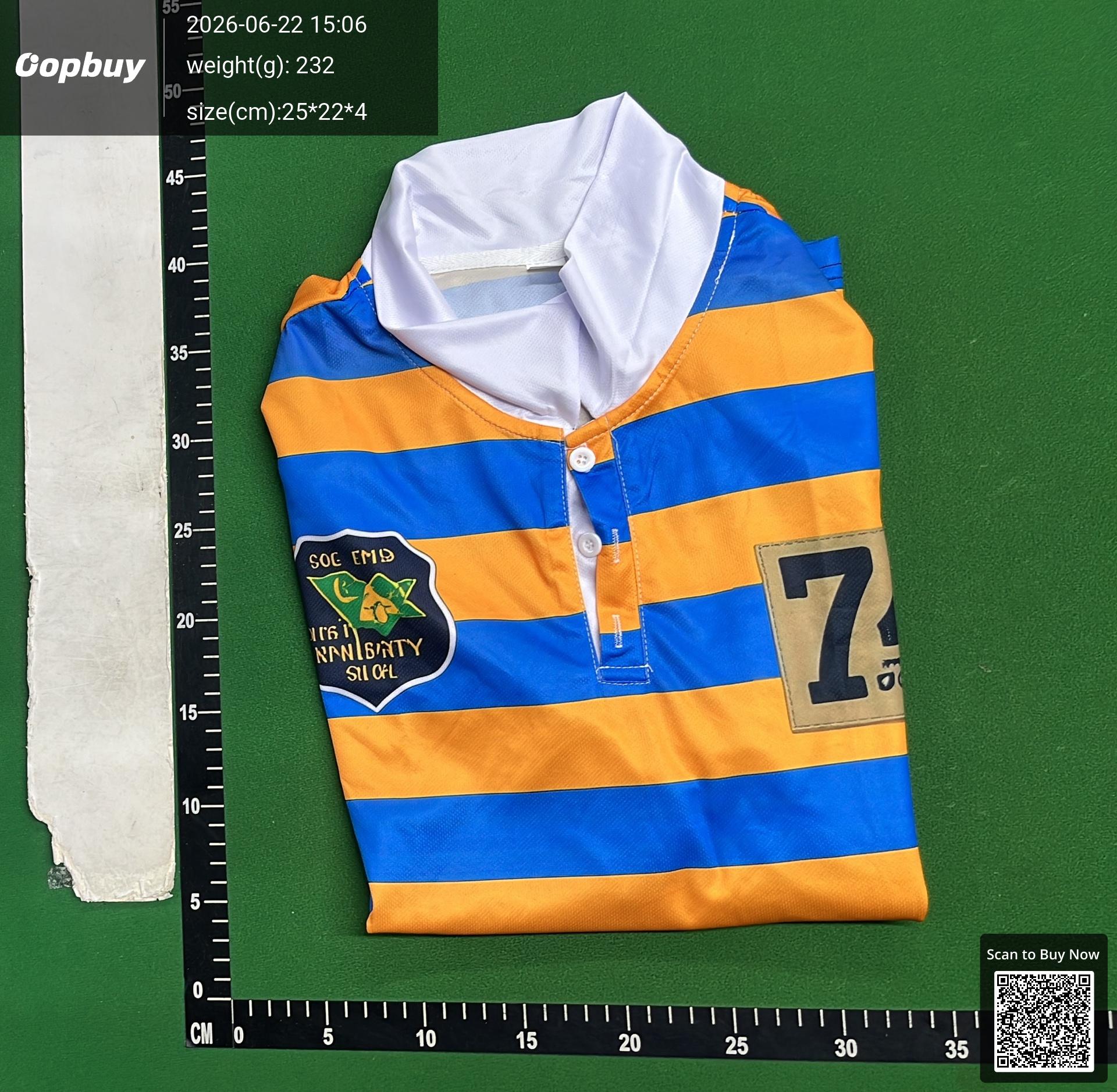 Foto QC 8 de Other Shirt 3D Print Striped Badge Yellow Blue