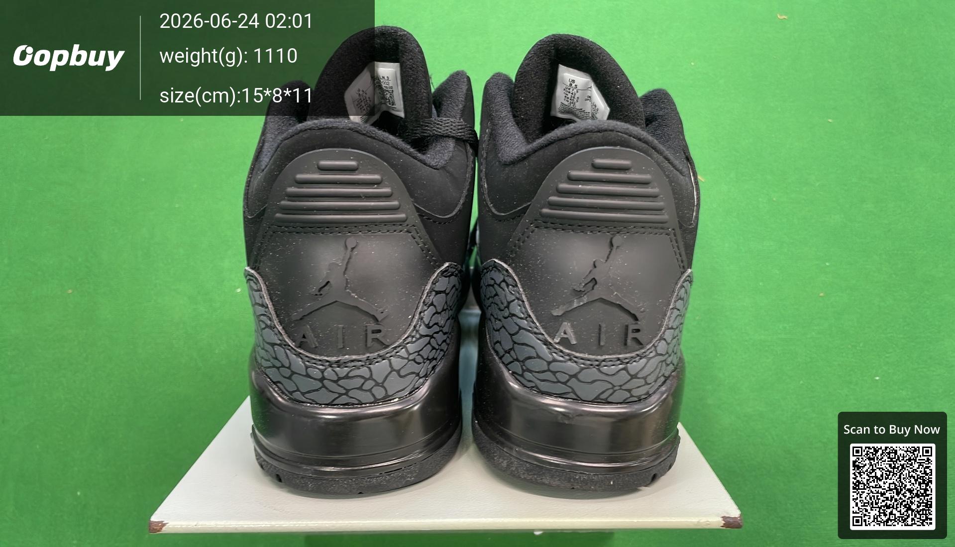 Foto QC 3 de Jordan 3 Retro Pure Money 136064-111