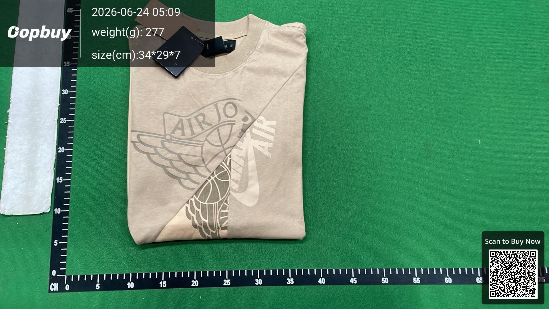 Foto QC 4 de Jordan Wings Split T-shirt Khaki