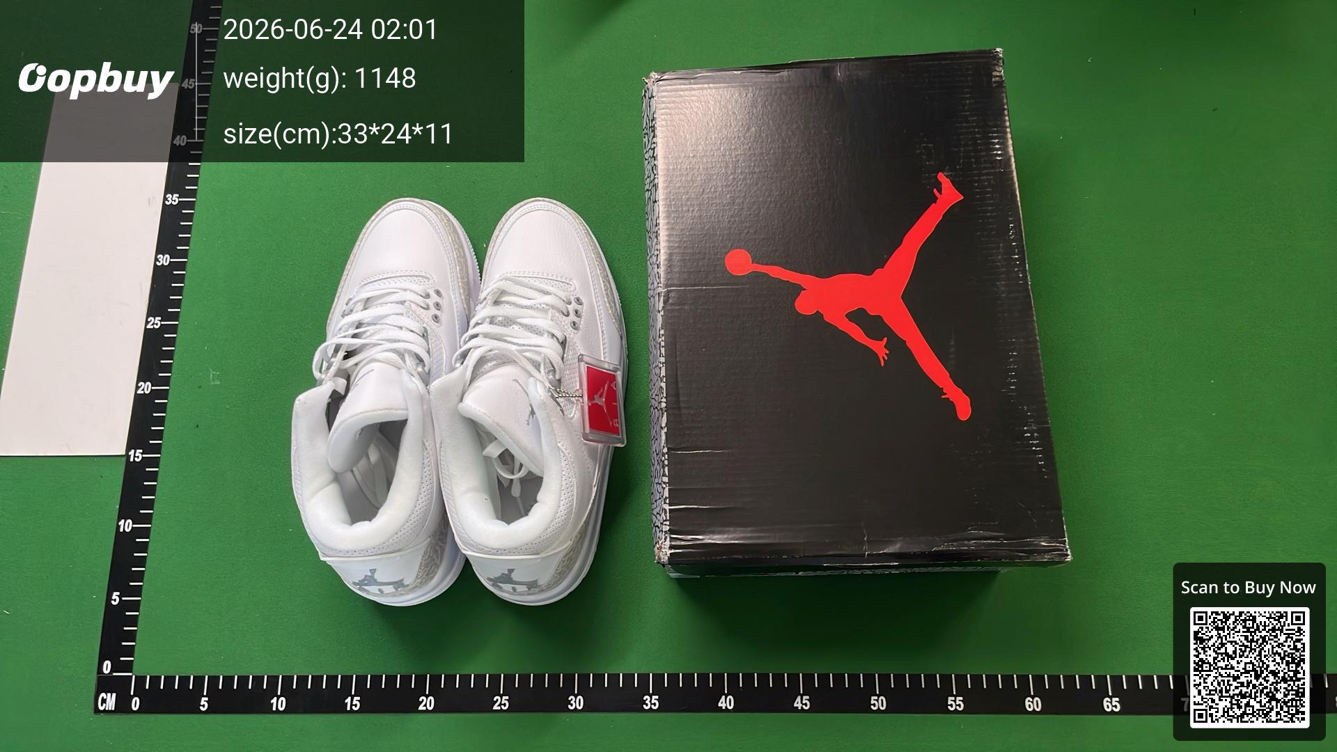 Foto QC 7 de Jordan 3 Retro Pure Money 136064-111