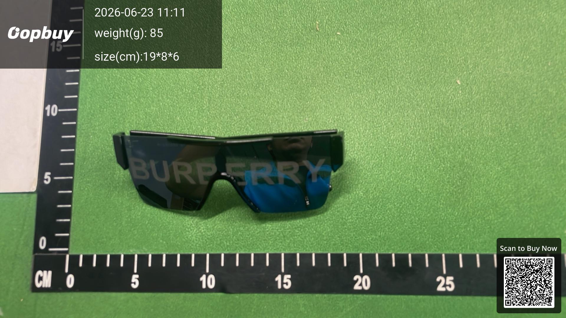 Foto QC 1 de Cartier Rimless Rectangle Metal Sunglasses Gold Blue Yellow Gradient (CT0121)