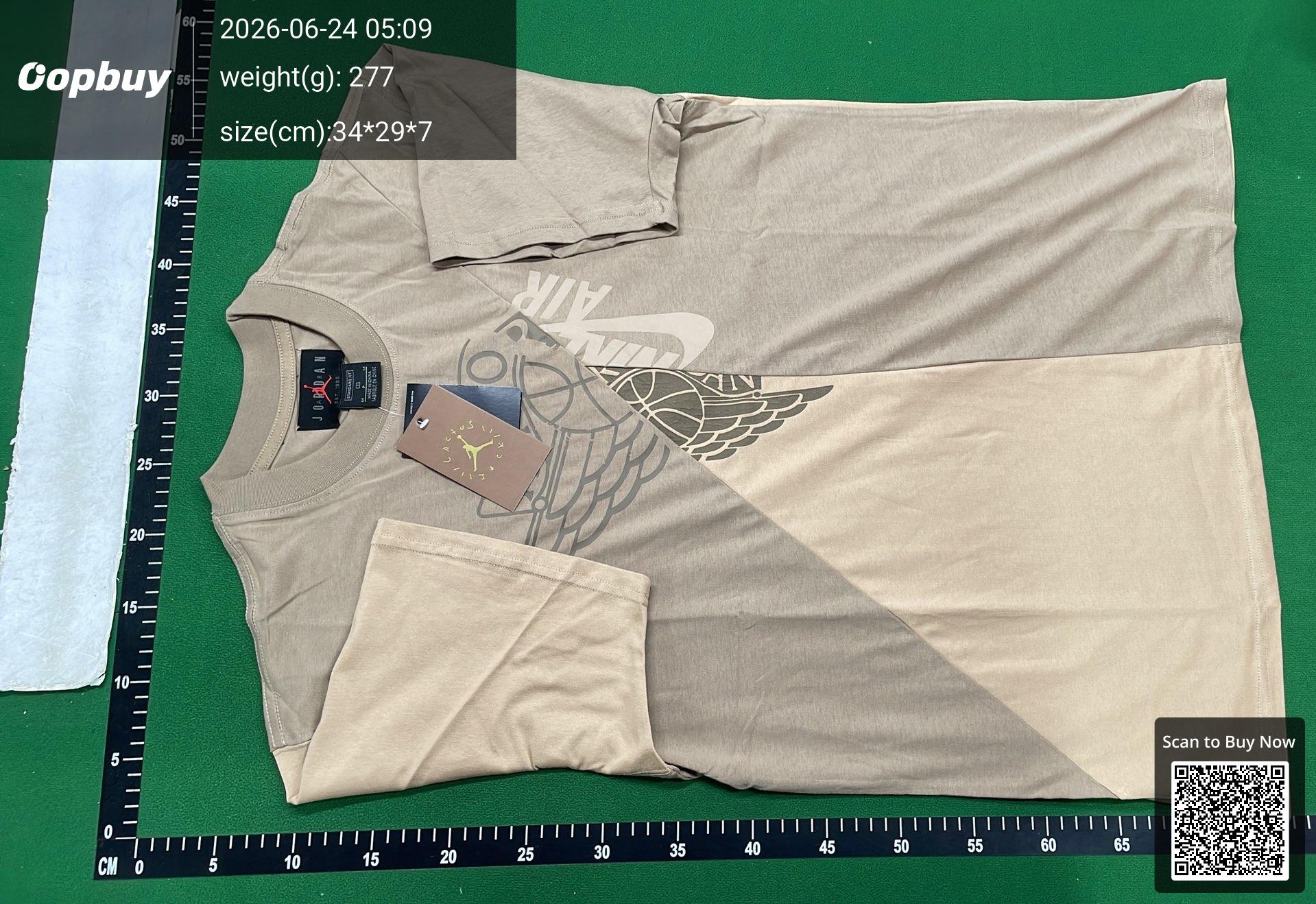 Foto QC 2 de Jordan Wings Split T-shirt Khaki