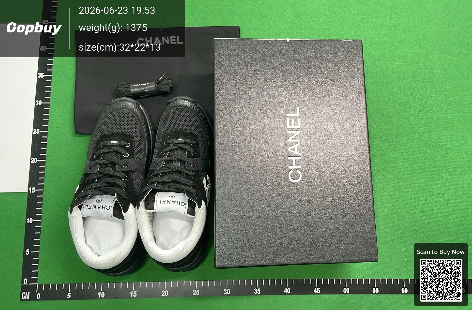 Foto QC 1 de Chanel Sneaker Low Black White