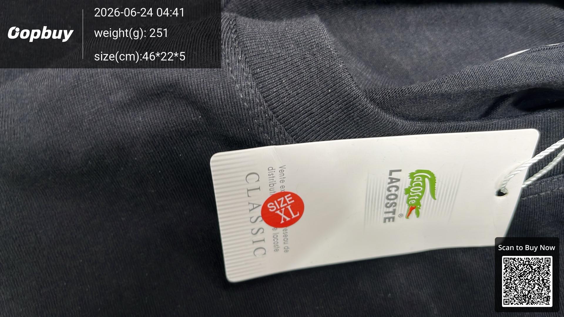 Foto QC 1 de Lacoste Shirt Logo Black