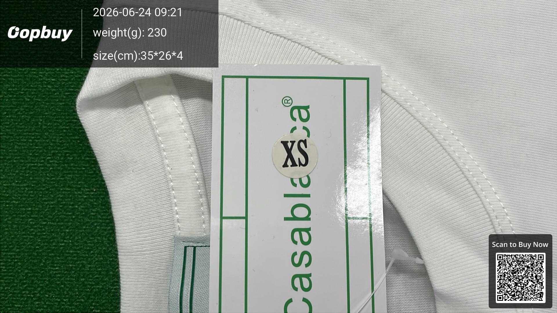 Foto QC 5 de Casablanca T-shirt Aiiiiiiiir Airplane Logo White