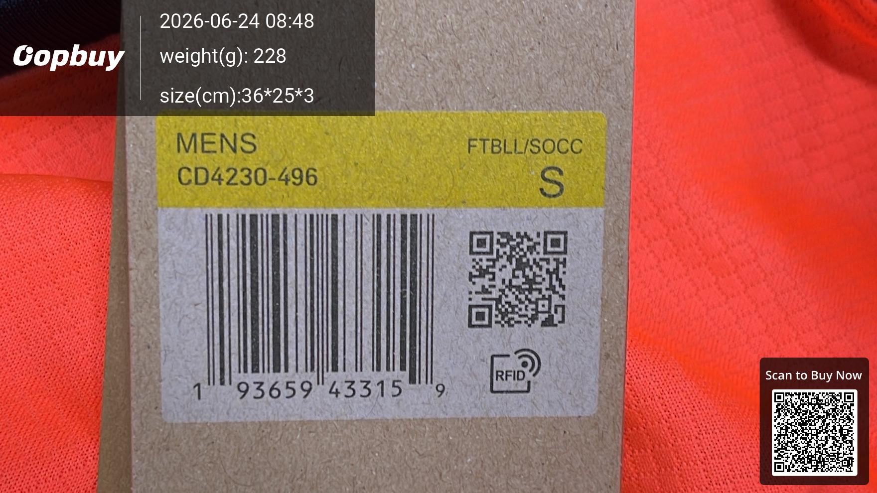 Foto QC 1 de Nike x FC Barcelona 2025/26 Lamine Yamal #10 Third Jersey Orange