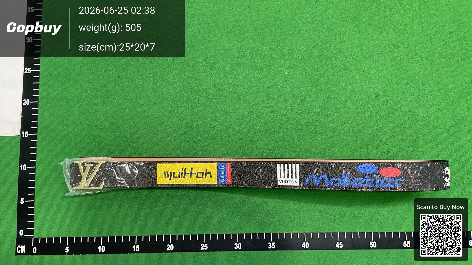 Foto QC 1 de Louis Vuitton LV Initiales Belt White Graphic Leather