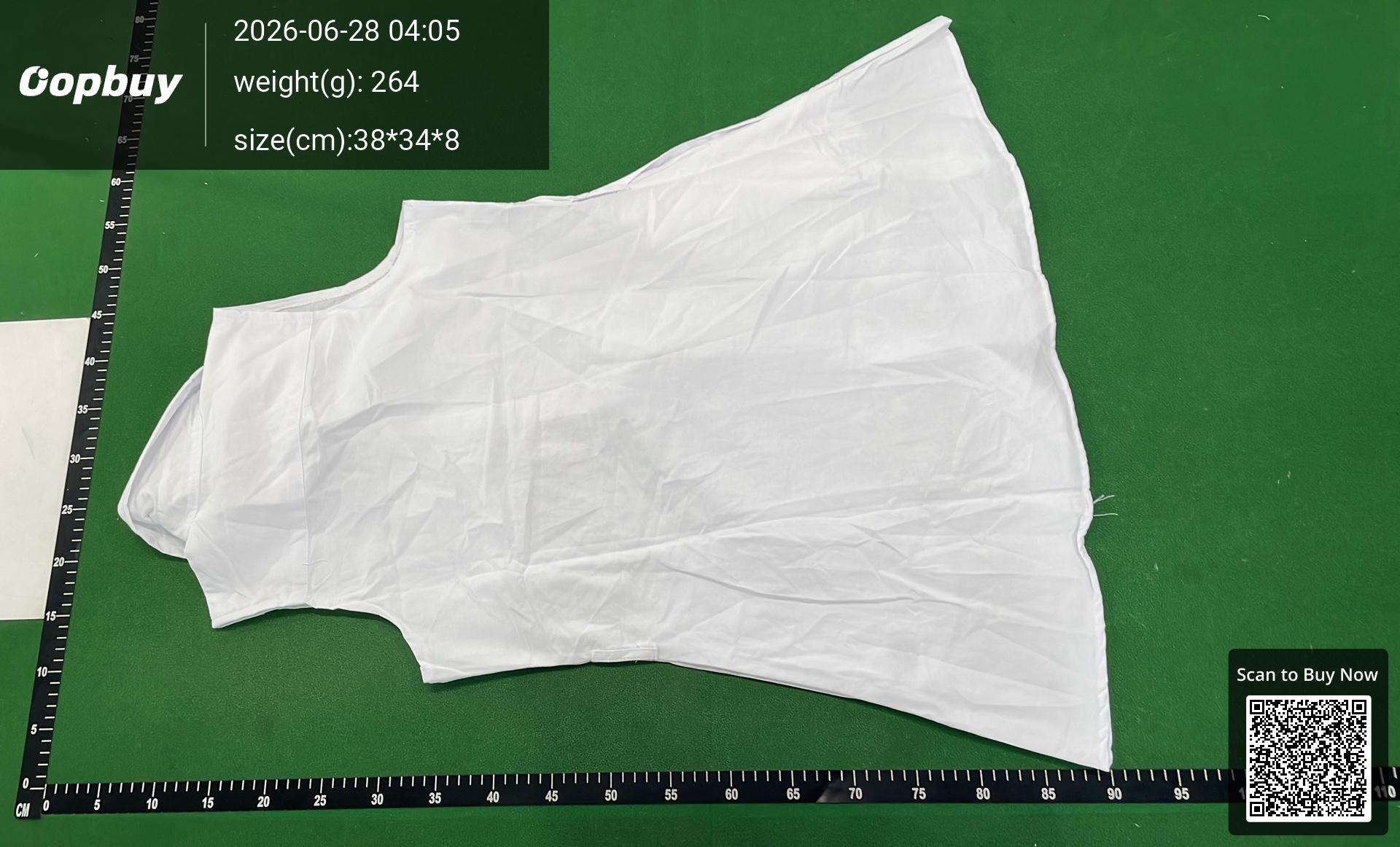 Foto QC 3 de Polo Ralph Lauren A-Line Skirt Belted Oxford Sleeveless Shirt White