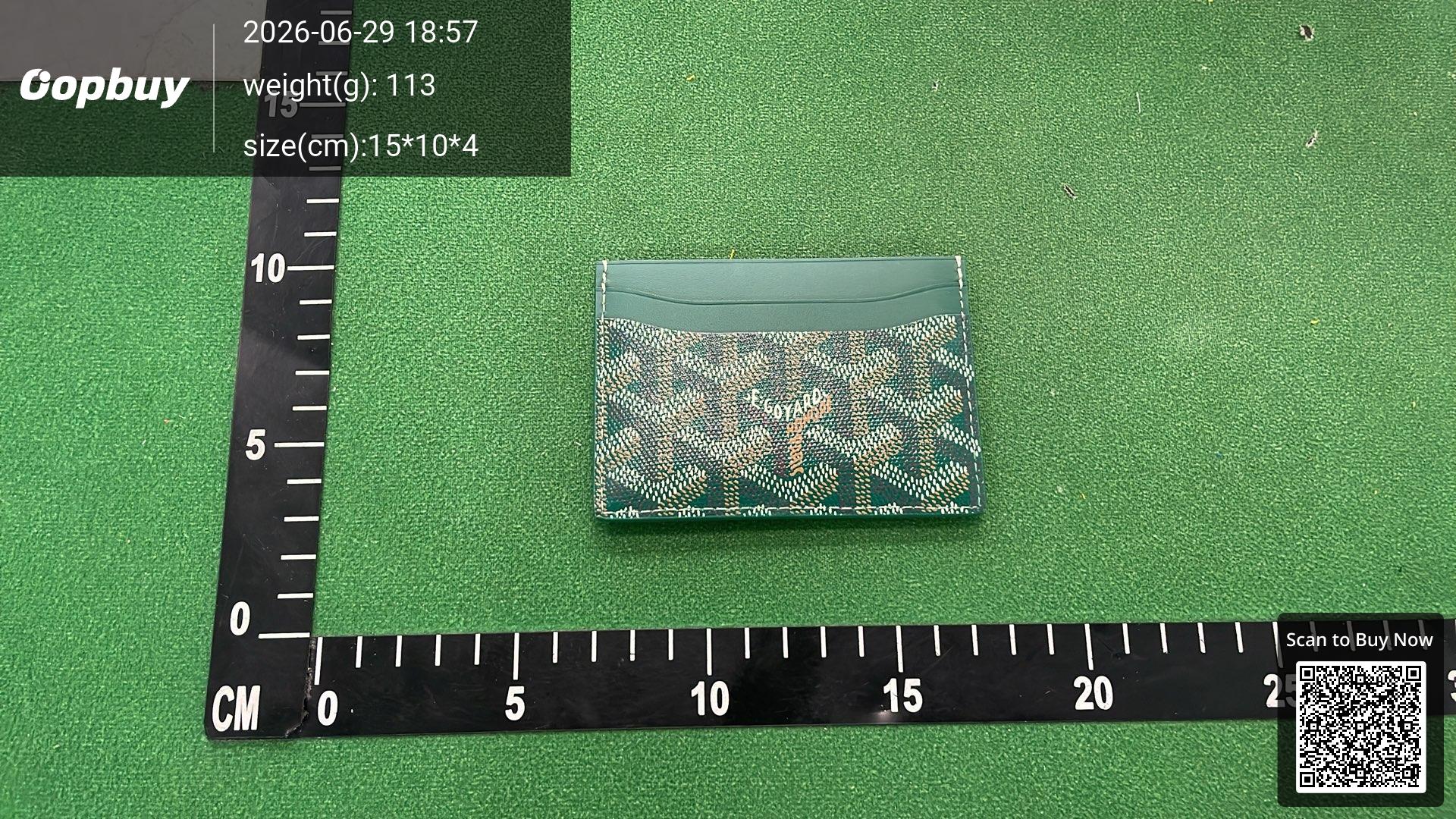Foto QC 2 de Goyard Scrooge McDuck Saint Sulpice Card Holder Goyardine Grey
