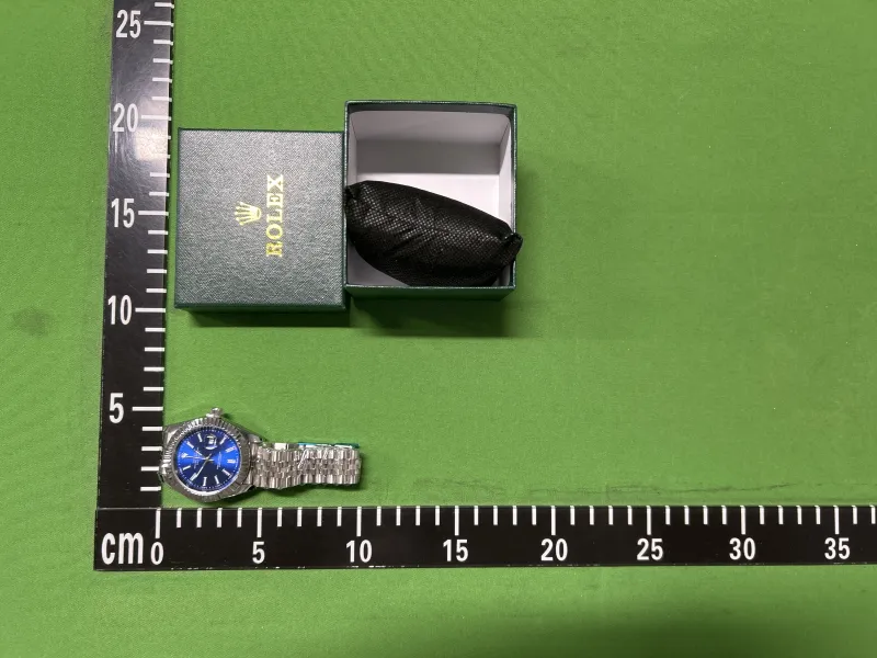 日志仿机械条刻银蓝