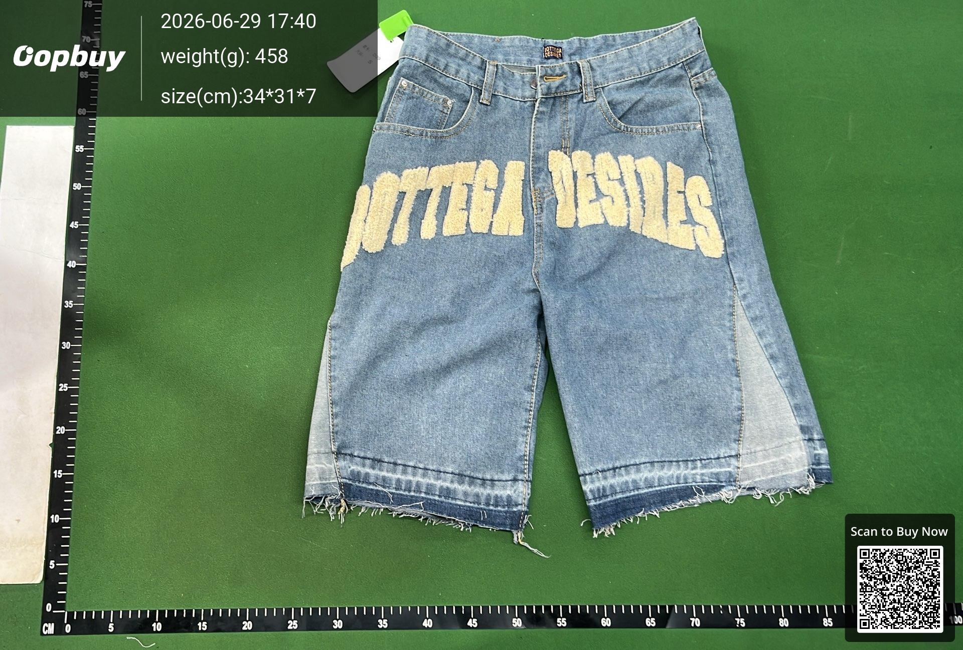 Foto QC 2 de Other Bottega Desires Denim Shorts Loose Blue