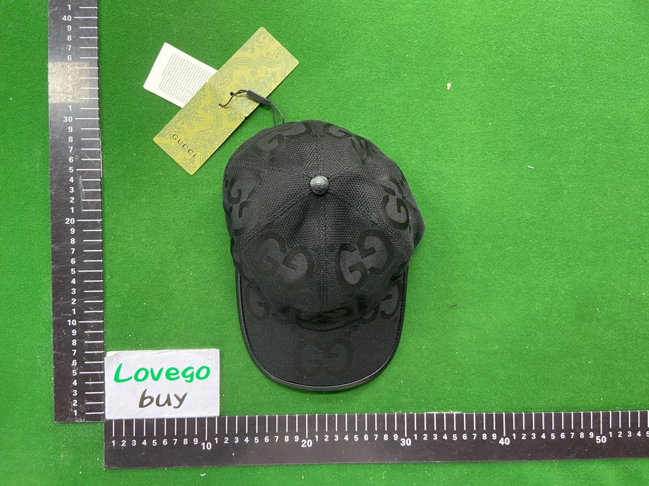 Foto QC 5 de Gucci Original GG Canvas Web Cap Beige