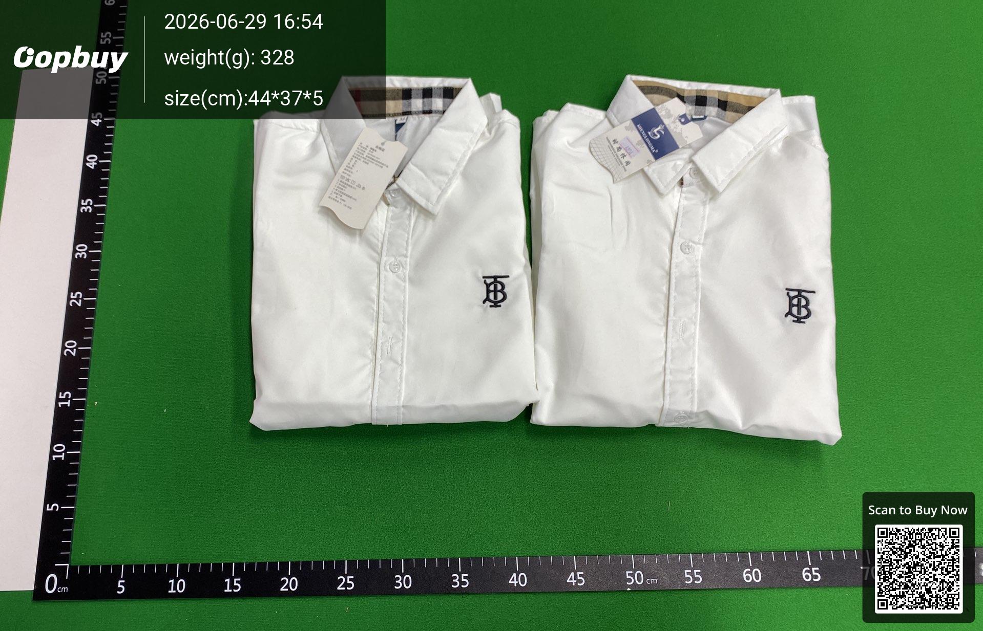 Foto QC 4 de Burberry Sherwood Shirt TB Monogram Vintage Check Trim Black