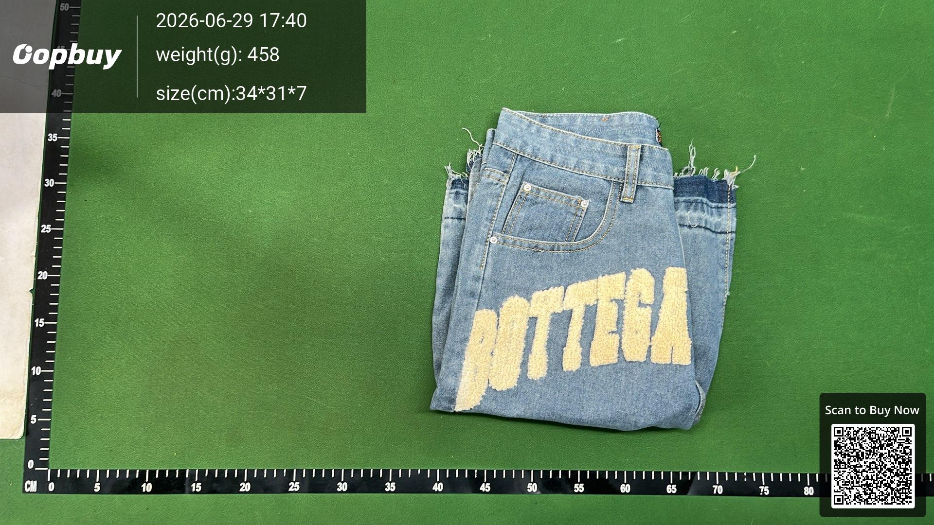 Foto QC 4 de Other Bottega Desires Denim Shorts Loose Blue