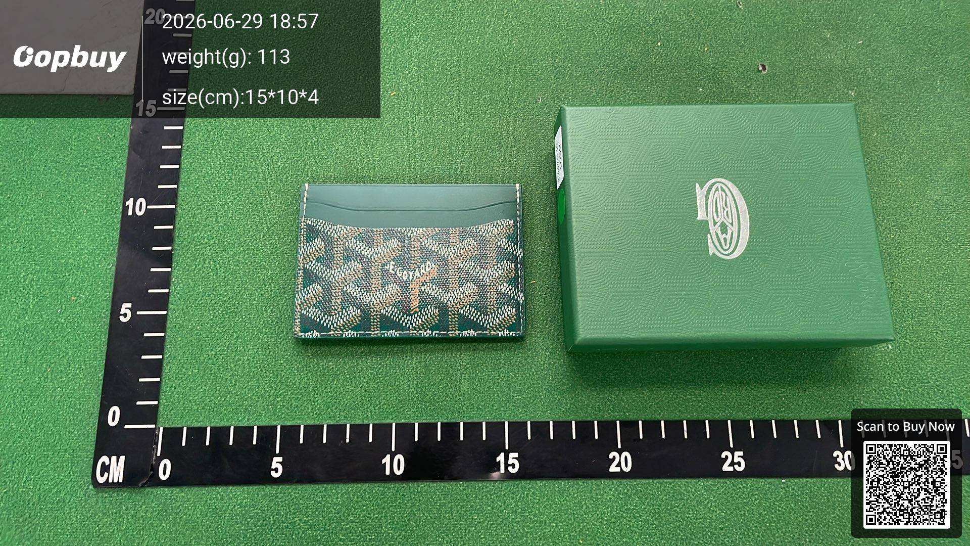 Foto QC 3 de Goyard Scrooge McDuck Saint Sulpice Card Holder Goyardine Grey