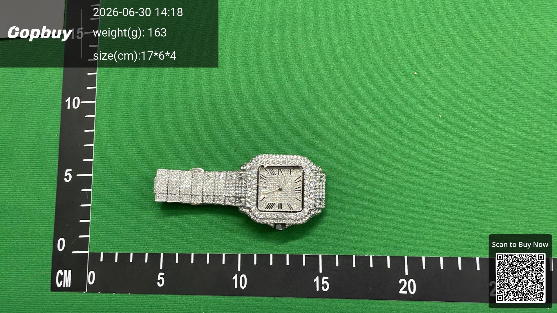 Foto QC 3 de Cartier Santos Iced Out LJSB-003