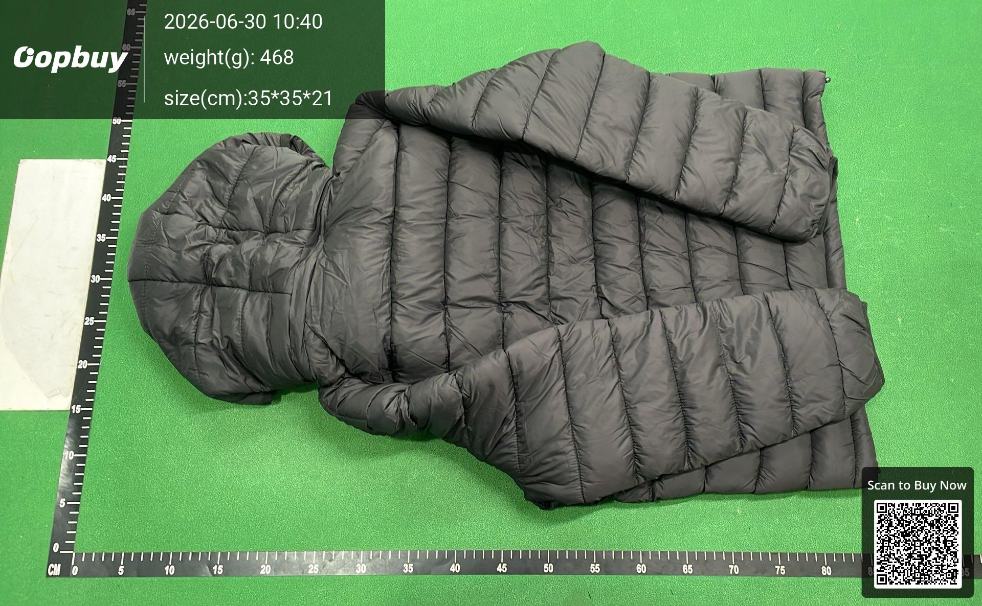 Foto QC 3 de Moncler Hybrid Puffer Jacket Down Hooded Black