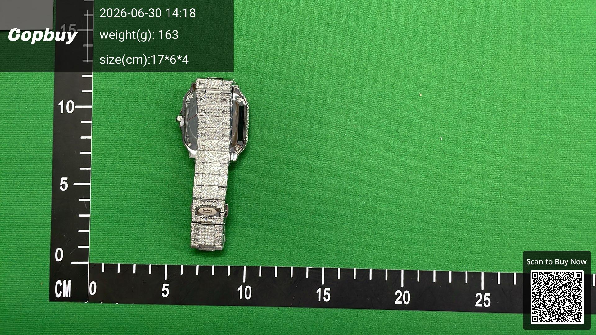 Foto QC 2 de Cartier Santos Iced Out LJSB-003