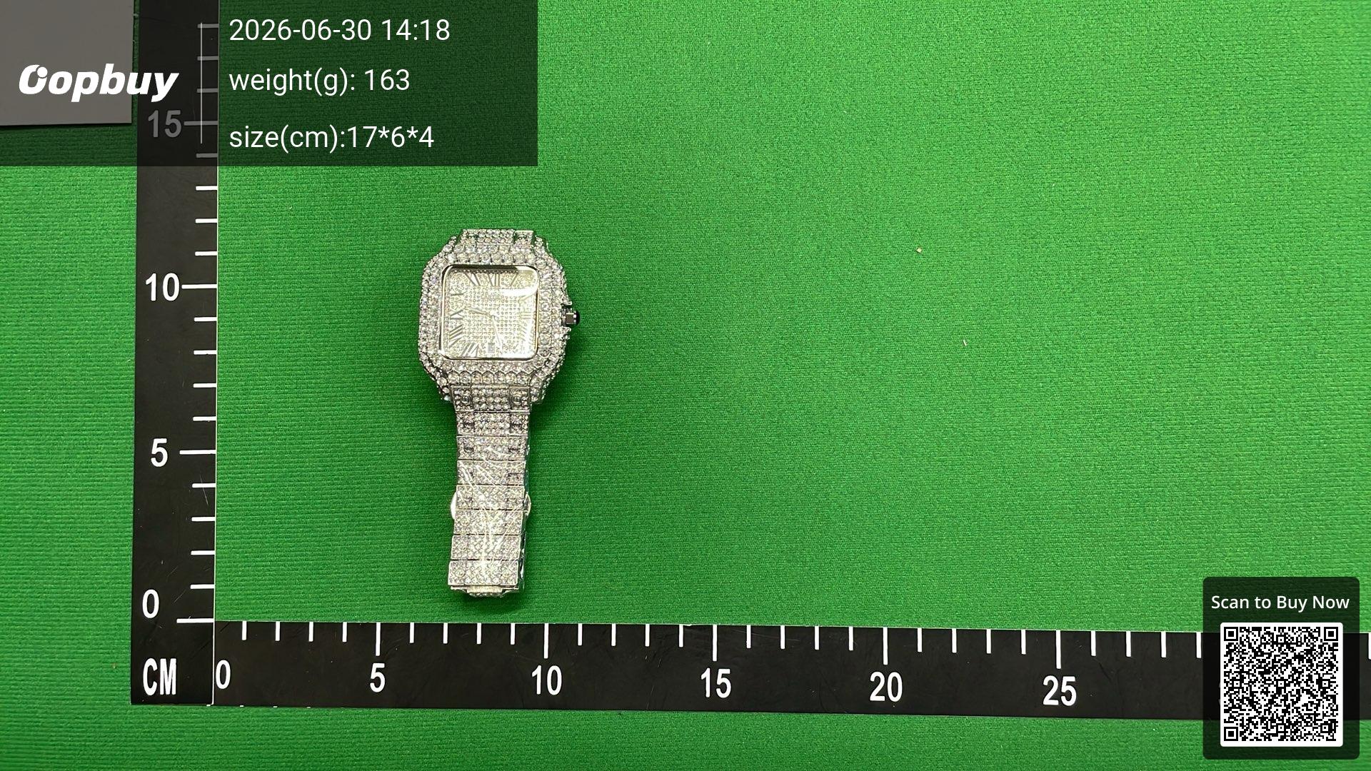 Foto QC 1 de Cartier Santos Iced Out LJSB-003