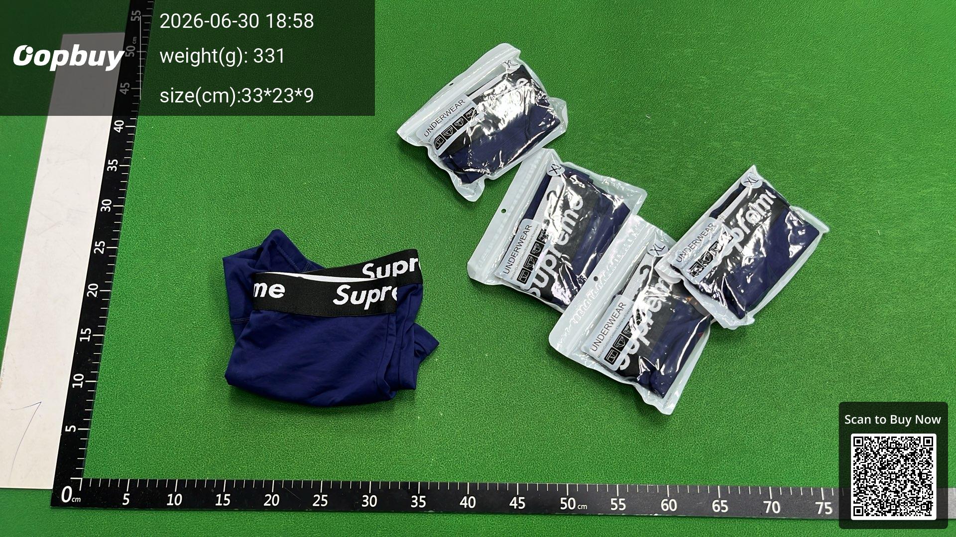 Foto QC 8 de Supreme Underwear Cotton Boxer Red