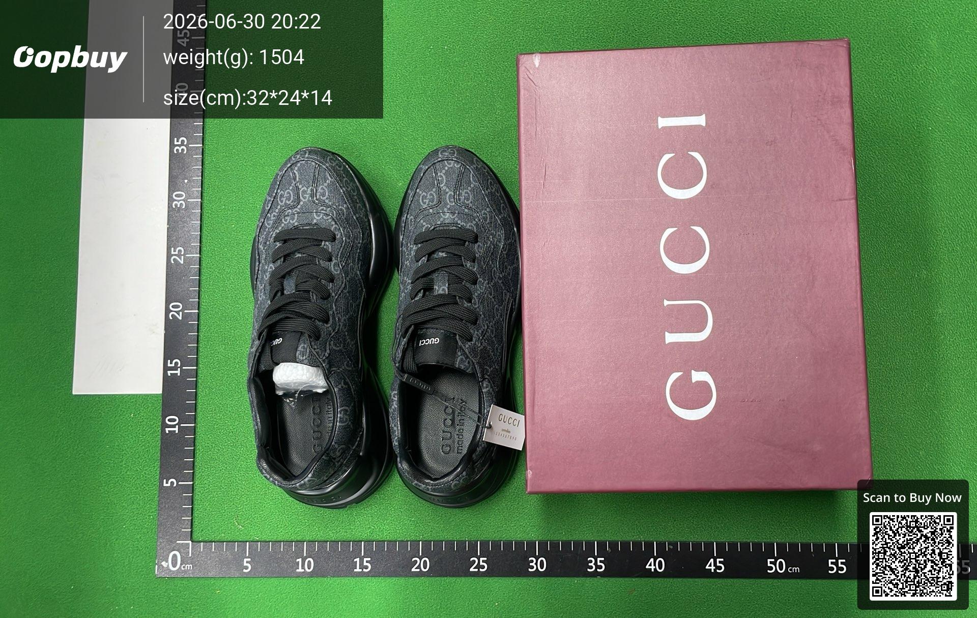 Foto QC 1 de Gucci Rhyton Low GG Supreme Monogram Blue Navy