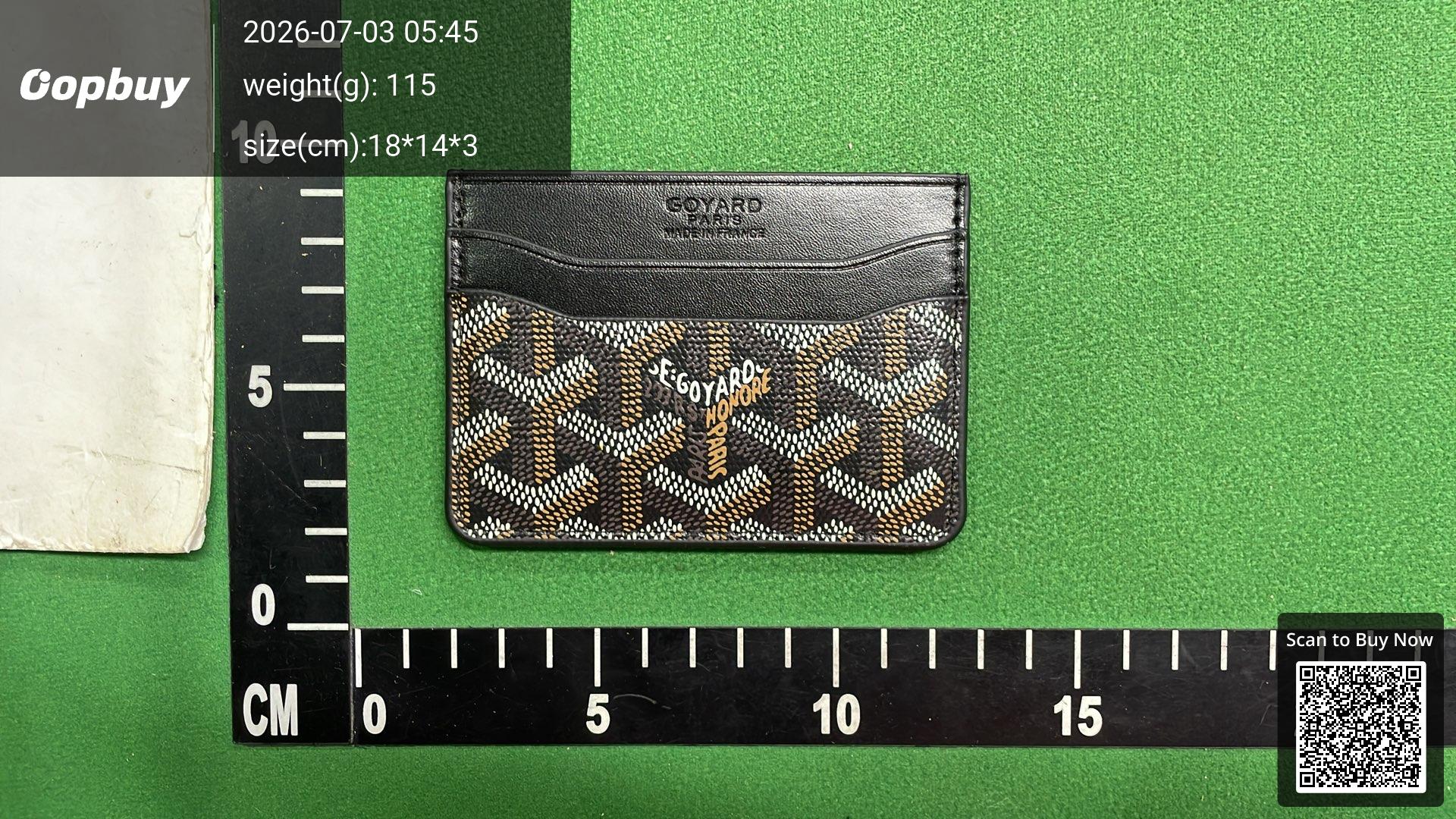 Foto QC 1 de Goyard Cosmetic Pouch Green Goyardine