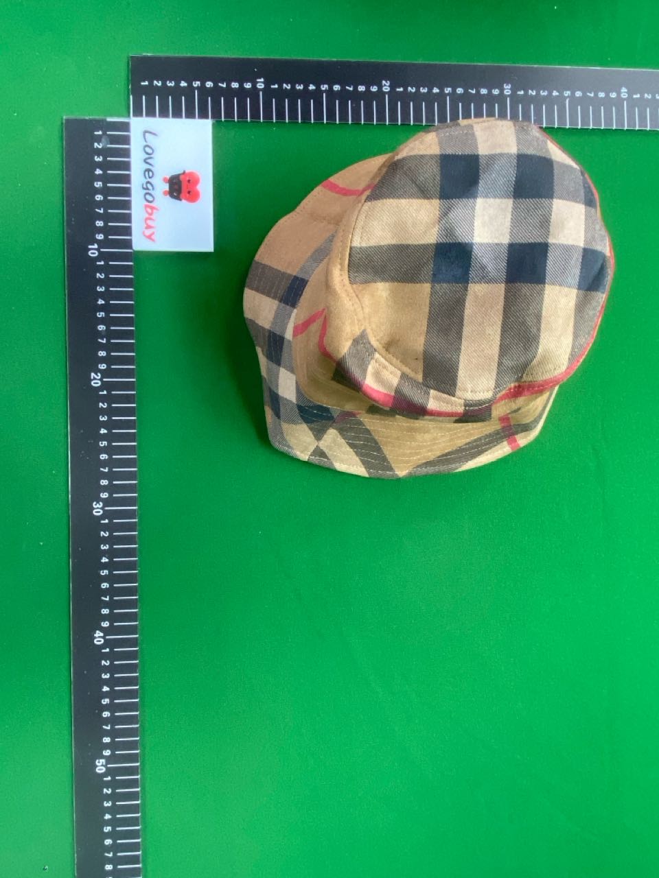 Foto QC 1 de Suede Plaid Bucket Hat Blue
