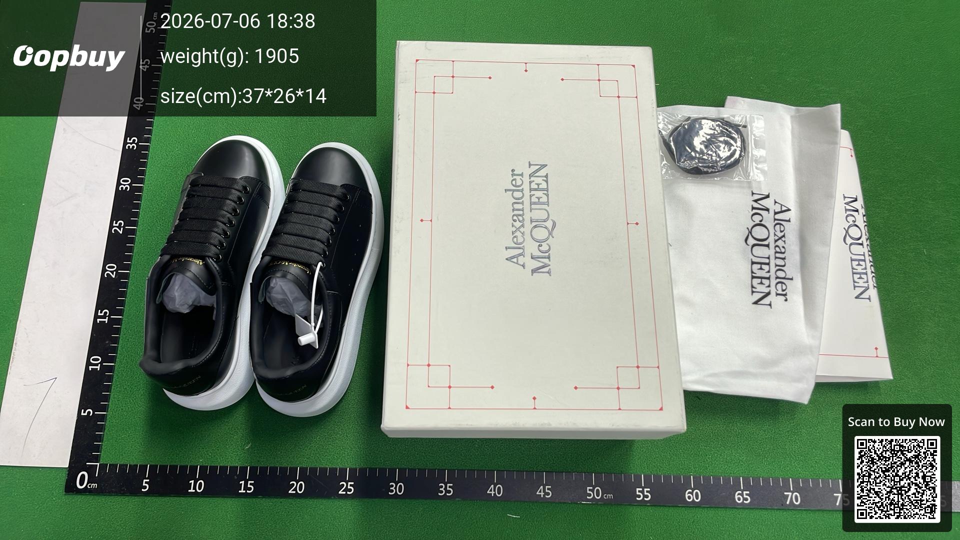 Foto QC 1 de Alexander McQueen Oversized Low Black Black