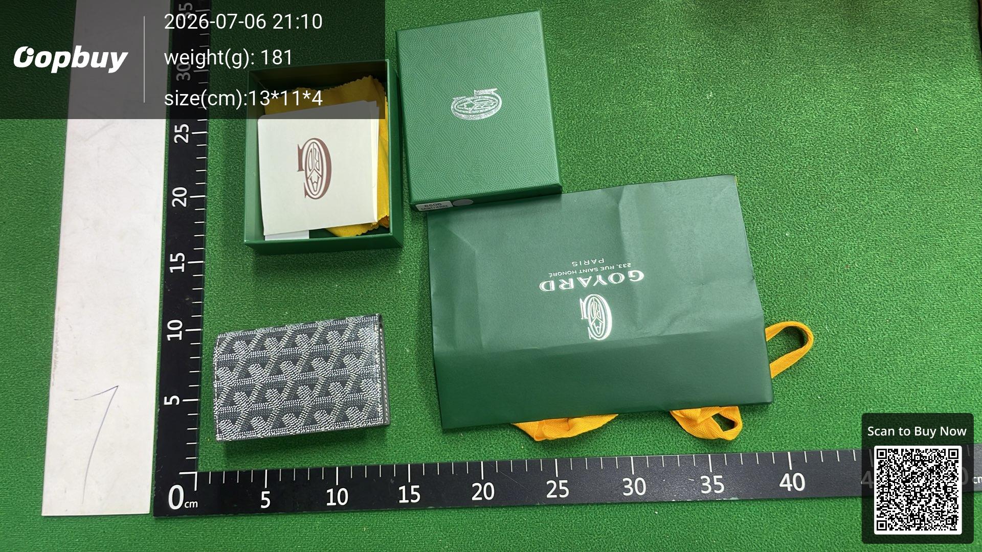 Foto QC 3 de Goyard Saint-Pierre Card Wallet Goyardine Black