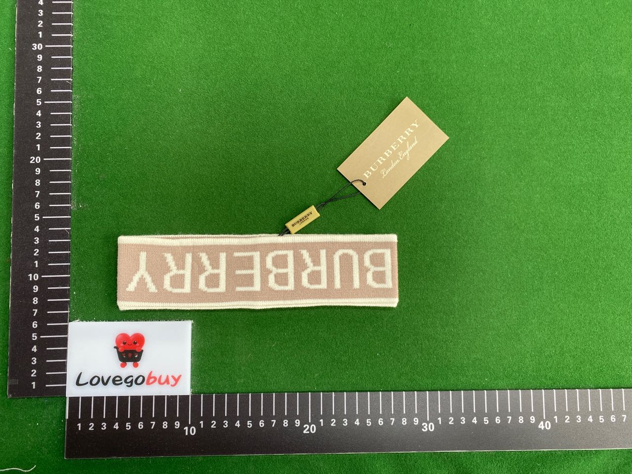 Foto QC 4 de Burberry Logo Headband Beige