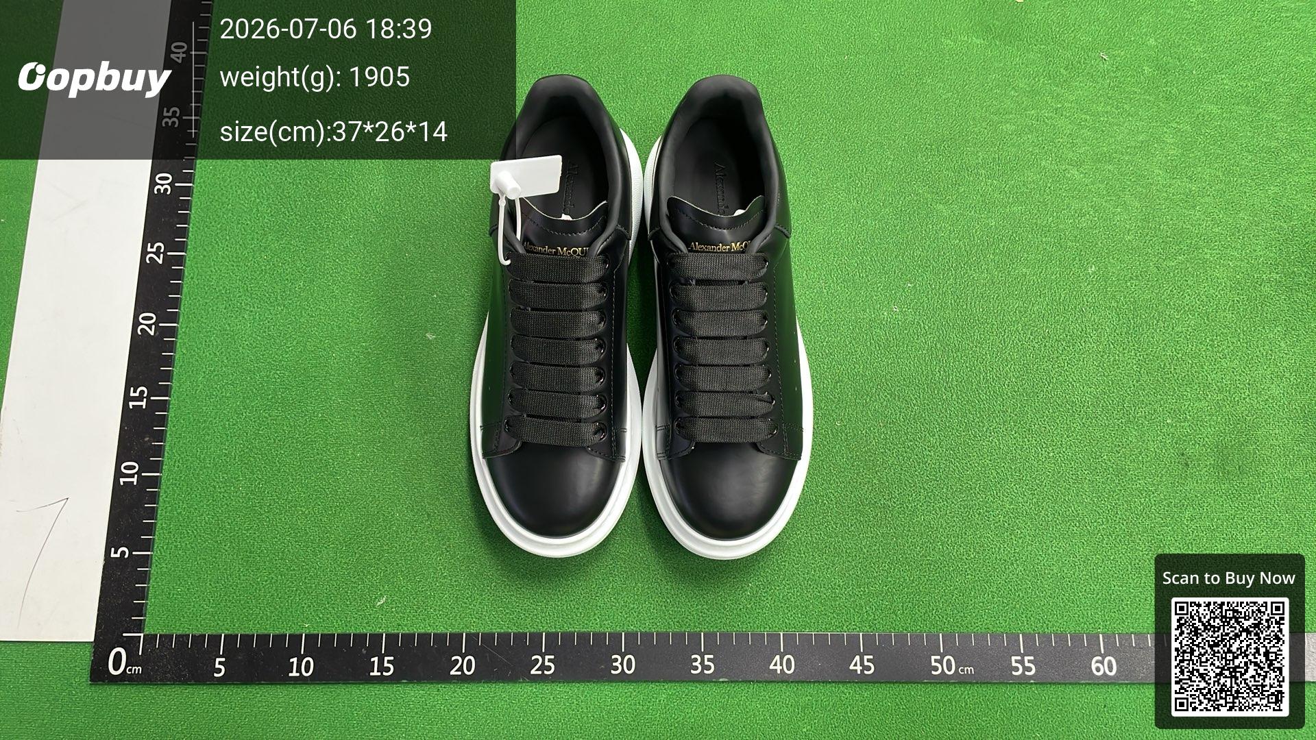 Foto QC 6 de Alexander McQueen Oversized Low Black Black